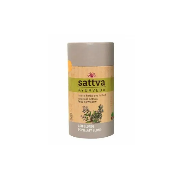 Vopsea de par Blond Cenusiu 150gr, Sattva Ayurveda