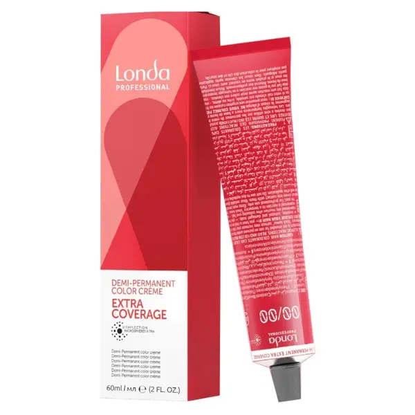 Vopsea de Par Demi Permanenta Londa Professional Londacolor Extra Coverage, 7/07 Blond Inchis Cenusiu, 60 ml