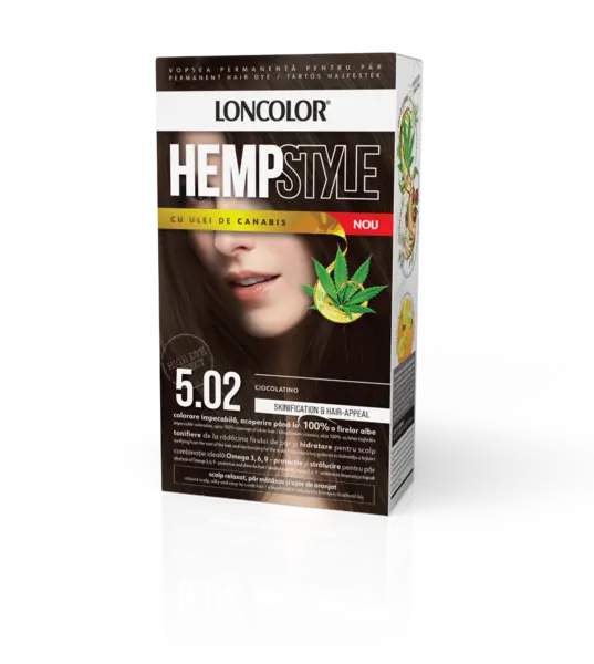 Vopsea de par permanenta HempStyle Nr. 5.02, 110ml, Loncolor