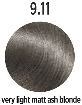 Vopsea de par Profesionala ELEMENT Very Light Matt Ash Blonde 9.11 - 100 Ml