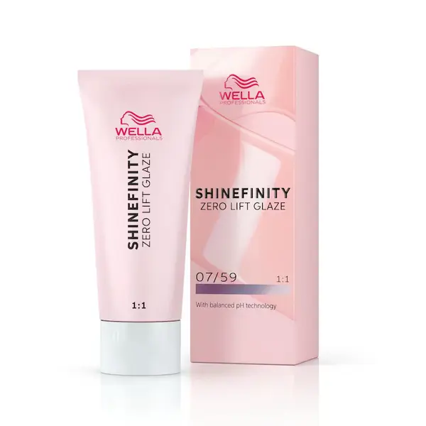 Vopsea demi-permanenta Shinefinity Zero Lift Glaze 07/59 Strawberry Wine, 60 ml, Wella Professionals