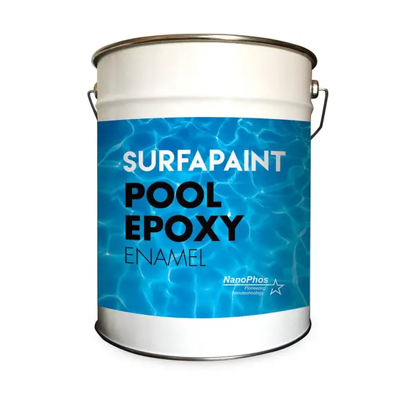 Vopsea Epoxidică Piscină pe Bază de Solvent – SurfaPaint™ Epoxy Enamel Nanophos, 5L, Bicomponentă, Beton și Ciment - RAL 5012 Light Blue