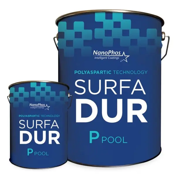 Vopsea Epoxidica piscine poliaspartica , Acoperire flexibilă impermeabilă cu conținut ridicat de solide și auto-nivelantă, SurfaDur P Pool, NanoPhos