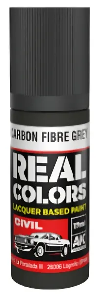 Vopsea lac AK Interactive - Carbon Fibre Grey (RC829) (17 ml)
