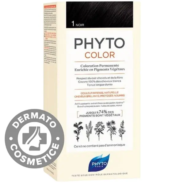 Vopsea par 1 Black Phytocolor, 50ml, Phyto