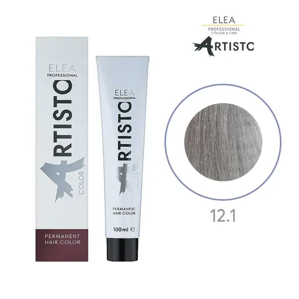 Vopsea permanenta pentru par Elea Professional Artisto Color, 12/1 Blond special gri, 100 ml