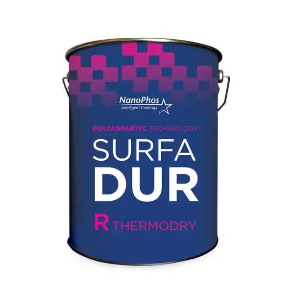 Vopsea Poliaspartica Termoizolanta pentru protectie si izolarea acoperisului, SurfaDurTM R ThermoDry ,Nanophos 20L