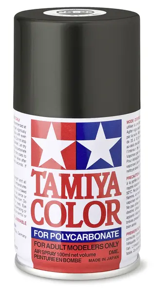 Vopsea spray Tamiya pentru suprafete transparente din policarbonat - PS-23 Gun Metal (100 ml) (TAM86023)