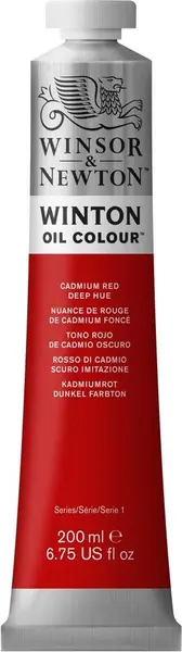 Vopsea ulei Winsor & Newton Winton - Roșu de cadmiu, 200 ml