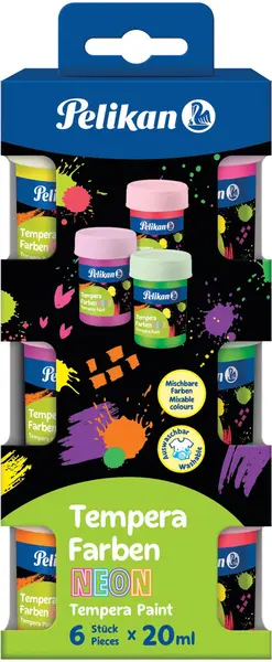 Vopsele tempera Pelikan - 6 x 20 ml