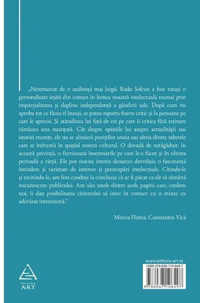 Vremuri noi, vremuri vechi | Mihail Radu Solcan