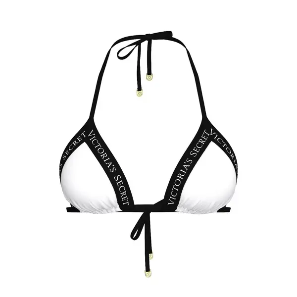 Vs iconic logo triangle bikini top - vs white M