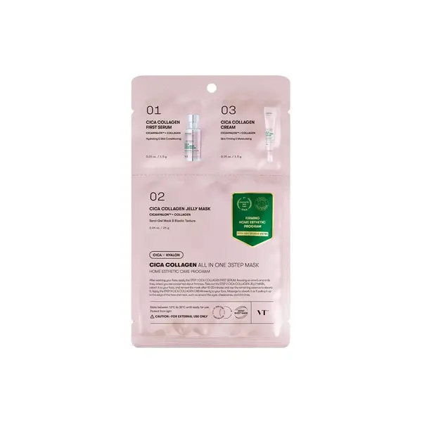 VT Cosmetics – Cica Collagen All In One 3 Step Nourishing Mask