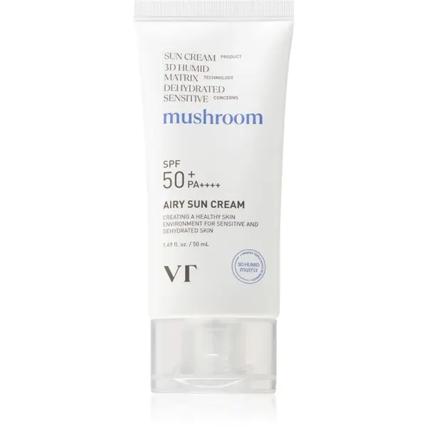 VT Cosmetics Mushroom Airy Sun Cream crema protectoare pentru fata cu efect de hidratare SPF 50+ 50 ml