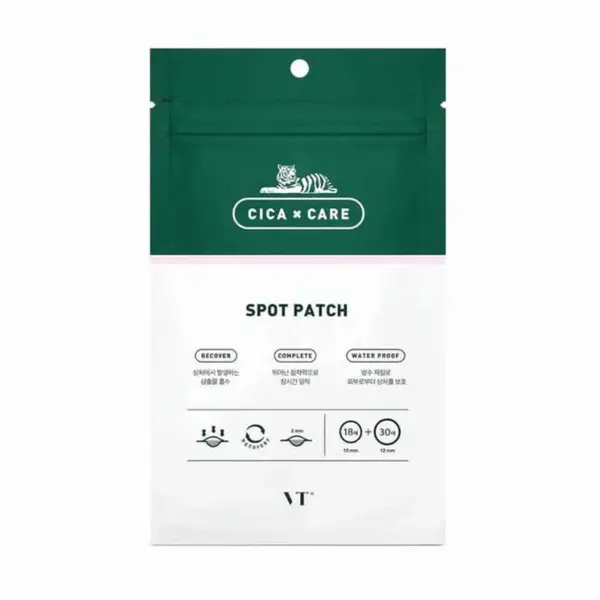 VT Cosmetics - Patchuri pentru acnee și pete, Cica Spot Patch, 1 pachet