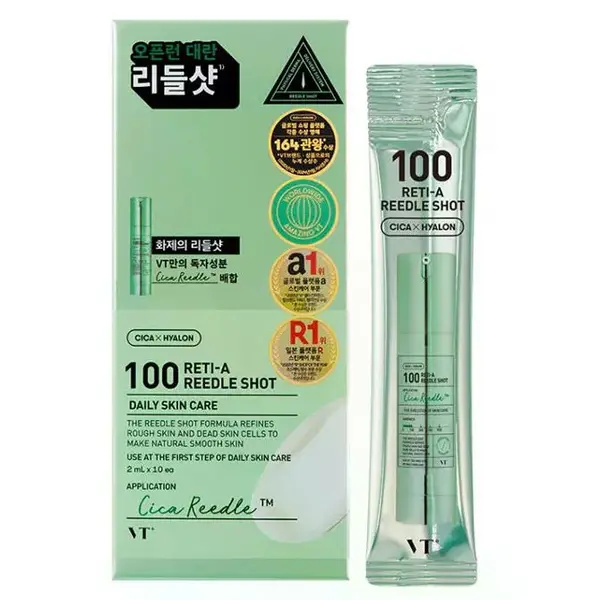 VT Cosmetics - Reti-A Reedle Shot 100 Essence, 2mlx10pcs