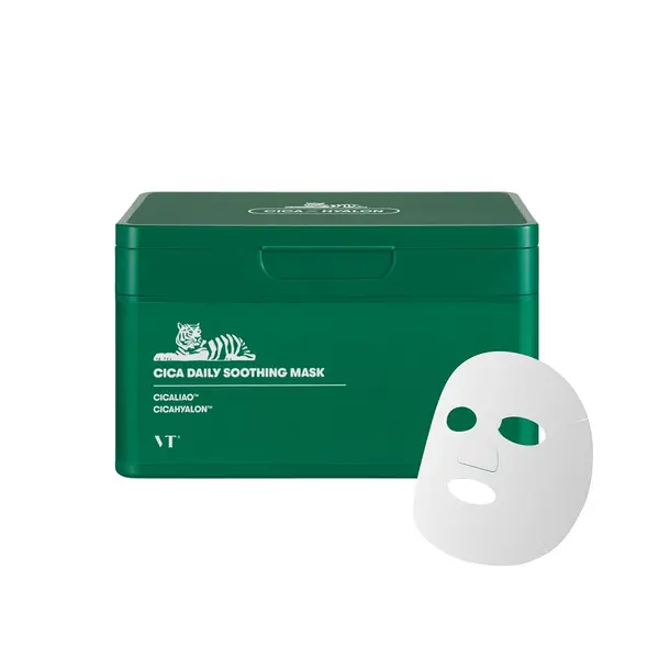 VT Cosmetics - Set de măști calmante cu Cica, Cica Daily Soothing Mask, 350g
