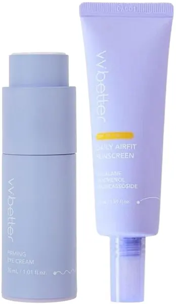 VVBetter Set - Cremă de ochi fermă și protecție solară, SPF50+, 30 + 50 ml