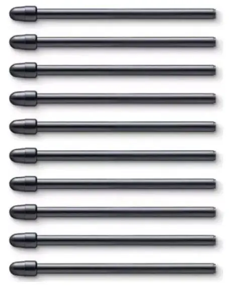 Wacom Pen Nibs Standard 10 Pack (Negru)