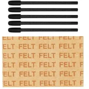 Wacom Varfuri de schimb Wacom Felt Nibs for Pro Pen 3, 10 bucati, pentru Wacom Pro Pen 3, senzatie creion pe hartie