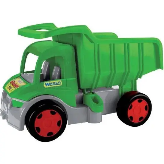 Wader Camion basculant de jucarie, Wader, 55 cm, varsta 1 an, Verge-Gri Argintiu
