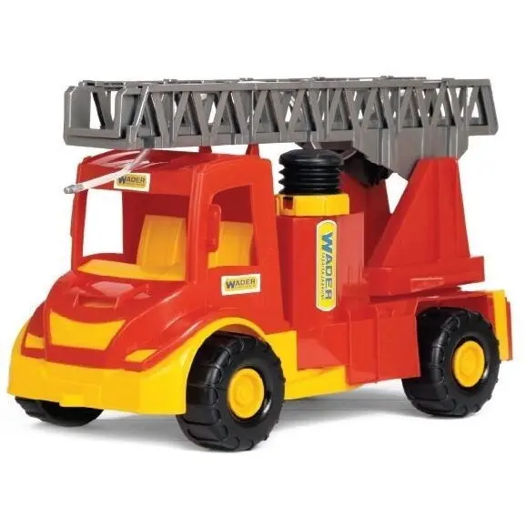 Wader Camion pomperi Wader, 43 cm x 25 cm x 20 cm ​​​​​​​, varsta peste 2 ani, Galben-Rosu