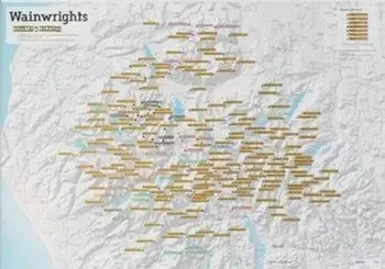 Wainwright Summits Collect and Scratch Print, Sheet Map/***
