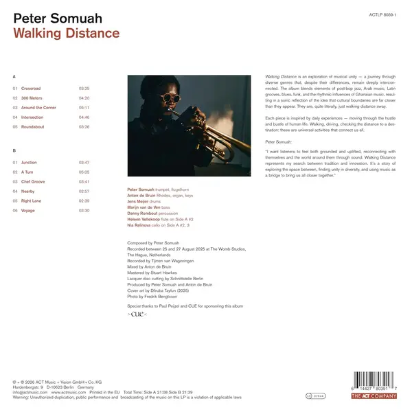 Walking Distance - Vinyl | Peter Somuah