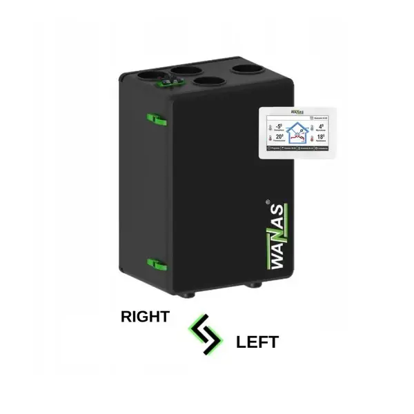 - Wanas Black 300V Centrala Ventilatie cu Recuperare de Caldura