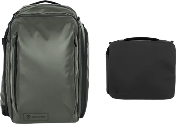 WANDRD Transit Travel Backpack Photo Bundle 45L Wasatch Green