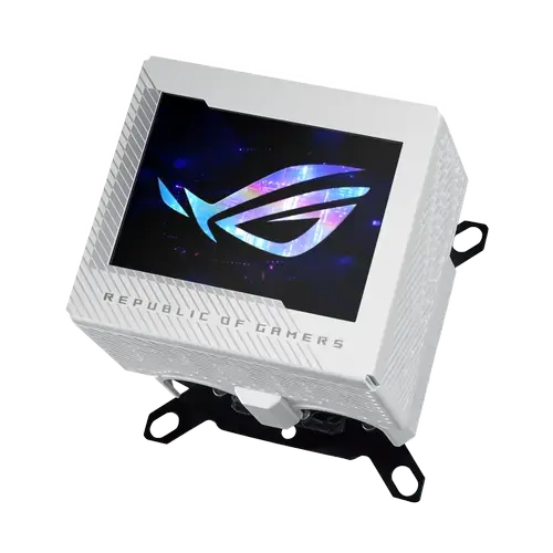 Water Block ASUS ROG RYUJIN III WB WHT, Intel/AMD, Dispplay 3.5inch LCD (Alb)