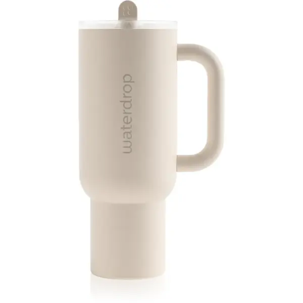 Waterdrop Explorer Tumbler pahar din oțel inoxidabil cu pai White 1 buc