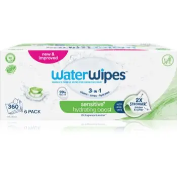 WaterWipes Hydrating Clean Servetele umede cu efect revigorant