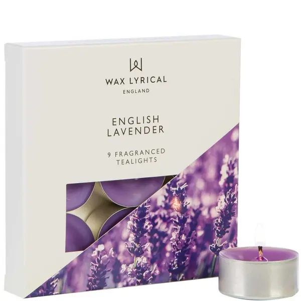Wax Lyrical English Lavender Tea Lights Pack of 9
