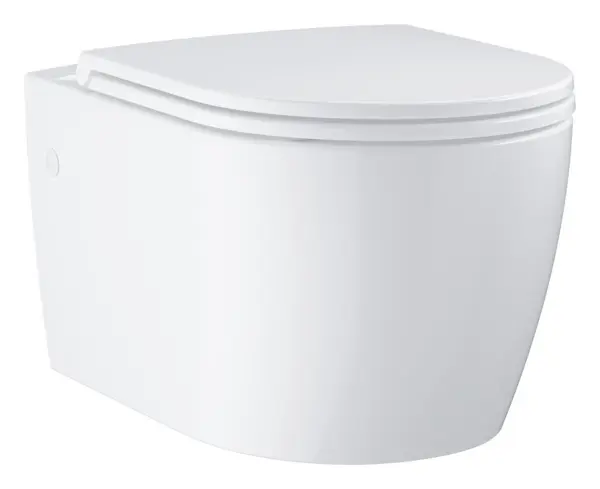 WC Grohe Bau Ceramic, suspendat, rimless, capac softclose, alb, 103860SH00