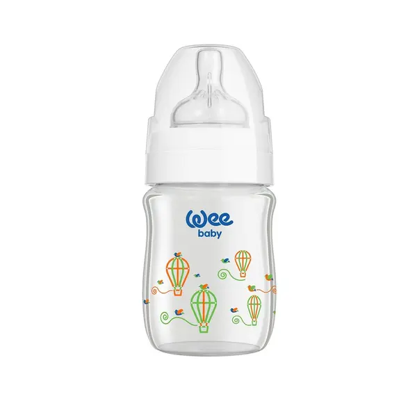 WEE BABY Biberon 120ml gura larga termorezistent -139