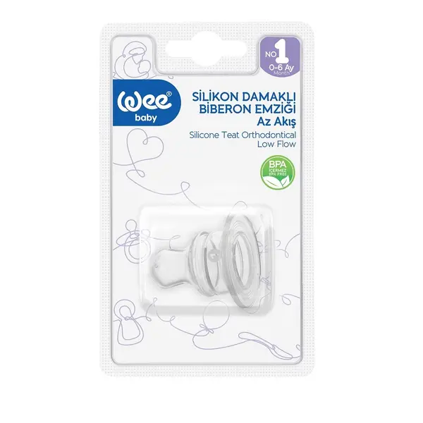 WEE BABY Tetina silicon ortodontica nr.1 - 875