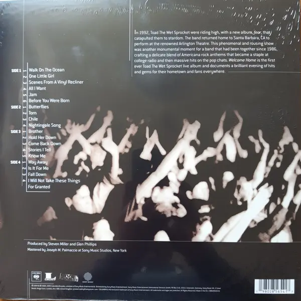 Welcome Home: Live At The Arlington Theatre, Santa Barbara 1992 - Vinyl | Toad The Wet Sprocket