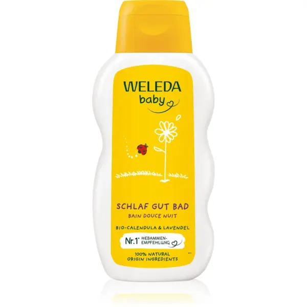Weleda Baby baie cu gălbenele pentru bebeluși de noapte bună 200 ml