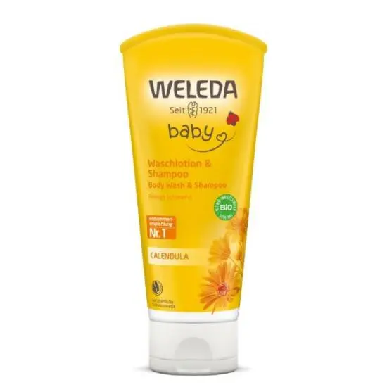 WELEDA Baby lotiune curatare si sampon galbenele x200ml