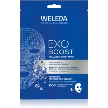 Weleda Exo Boost mască textilă revitalizantă cu colagen