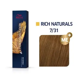 Wella Professionals Koleston Perfect Me+ Rich Naturals vopsea profesională permanentă pentru păr 7/31 60 ml