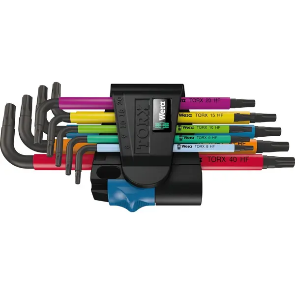 Wera Set chei hexagonale Wera 967 SL/9, surubelnita, cu clema de fixare