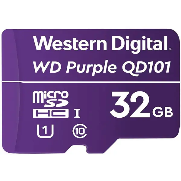 Western Digital Card MicroSDHC Western Digital, 32GB, seria Purple Ultra Endurance