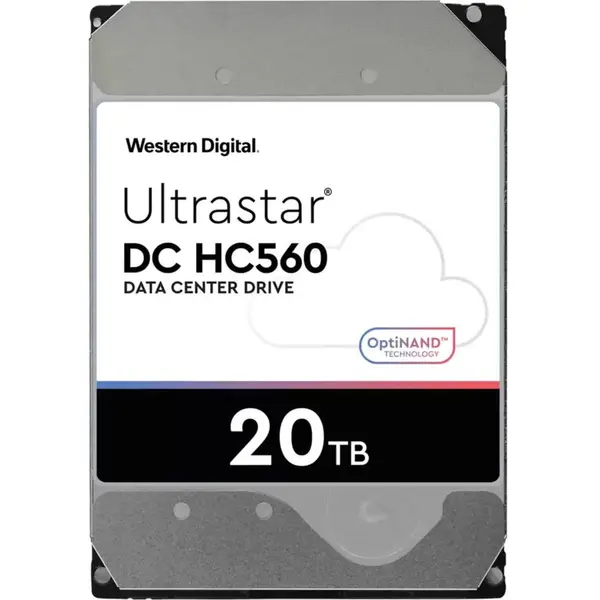 Western Digital HDD Server Western Digital Ultrastar DC HC560, 20TB, 512MB, 7200 RPM, SATA III, 3.5