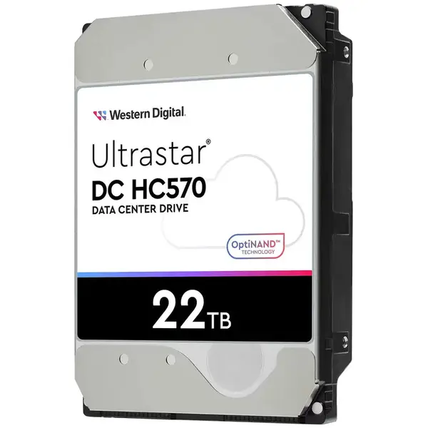 Western Digital HDD Server Western Digital Ultrastar DC HC570 WUH722222ALE6L4, 22TB, 512MB, 7200 RPM, SATA 6Gb/s, 3.5
