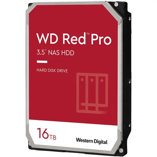 Western Digital HDD WD Red Pro 16TB, 7200RPM, 512MB cache, SATA-III