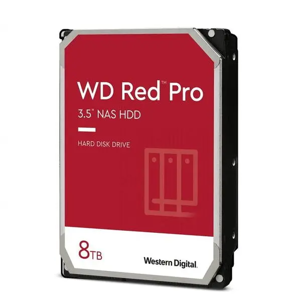 Western Digital HDD Western Digital Red Pro, 8 TB, 7200 rpm, 256 mb, NAS, SATA-III 6 Gbps, 3.5