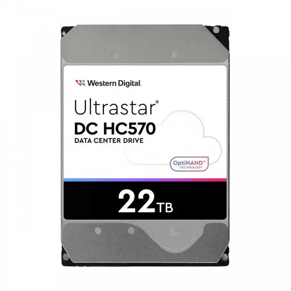 Western Digital HDD Western Digital Ultrastar DC HC570, 22TB, SATA-III, 7200 RPM, 512MB, 3.5