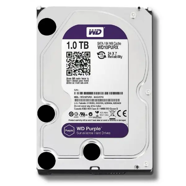 Western Digital Wd Hdd3.5 1tb Sata Wd10purz